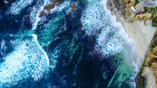 istock Drone view California beach sunrise 1004943422