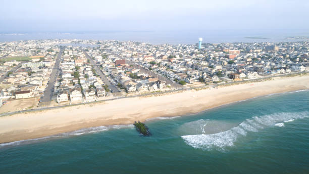 istock Lavallette New Jersey looking west from the ocean 1004949202