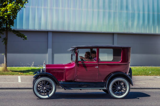 1917 Ford Model T Heidenheim, Germany - July 8, 2018: 1917 Ford Model T at the 2. Oldtimer day in Heidenheim an der Brenz, Germany. model t ford stock pictures, royalty-free photos & images