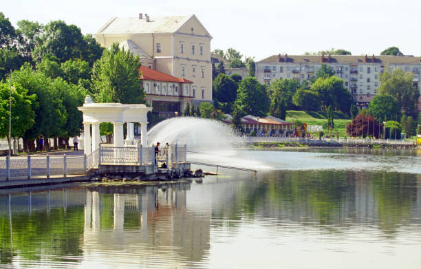 istock Scenic cityscape of Ternopil, Ukraine. 1004973262