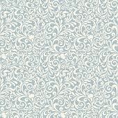 istock Seamless background baroque style. Vintage Pattern. Retro Victorian. Ornament in Damascus style. Elements of flowers, leaves. 1004976308