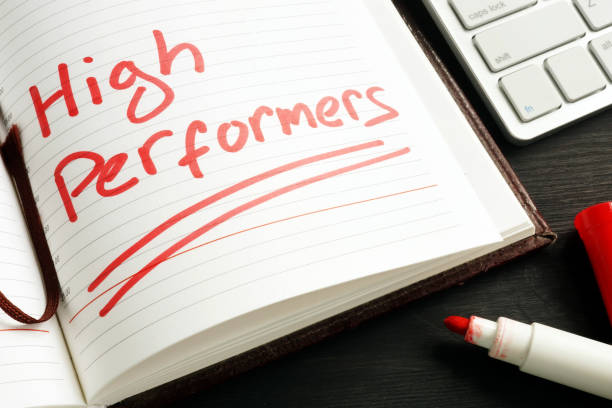 istock High Performers handwritten in a note. HR concept. 1005013944
