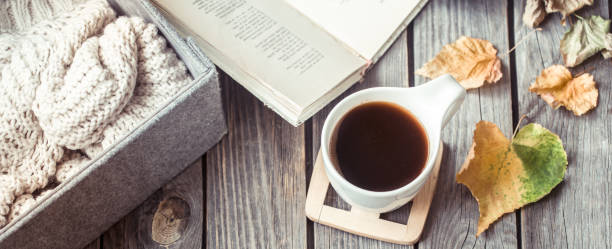 istock autumn still life with a cup of coffee 1005045820