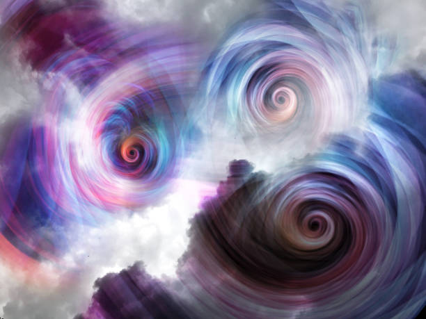istock Abstract colorful sky with spirals 1005048726