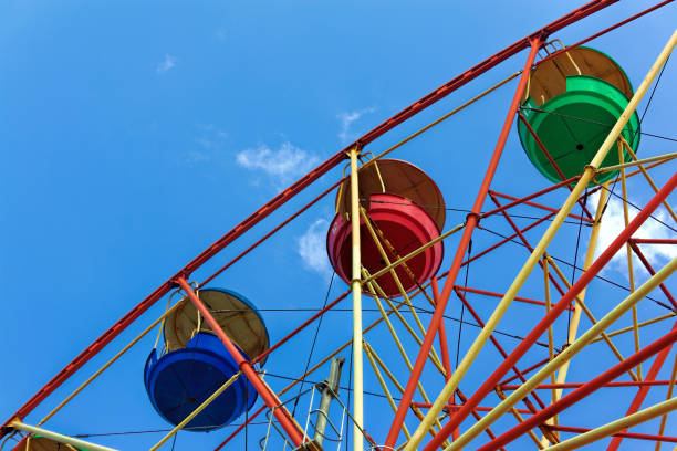istock Ferris wheel against the blue sky 1005085800