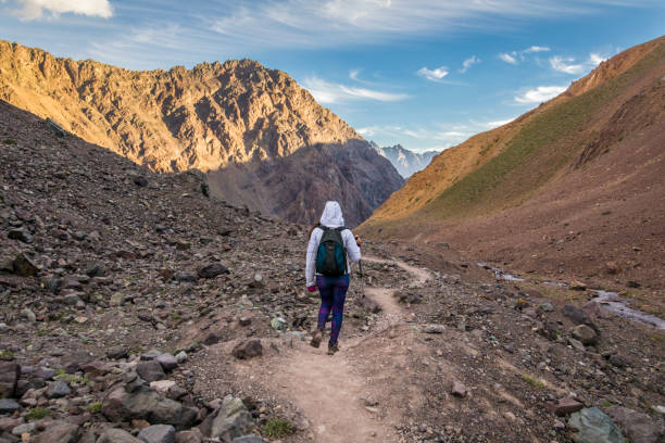 istock Hiking inside central Andes, Santiago, Chile 1005106844