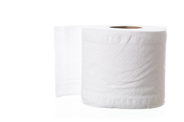 istock roll of toilet paper on white background 1005124534