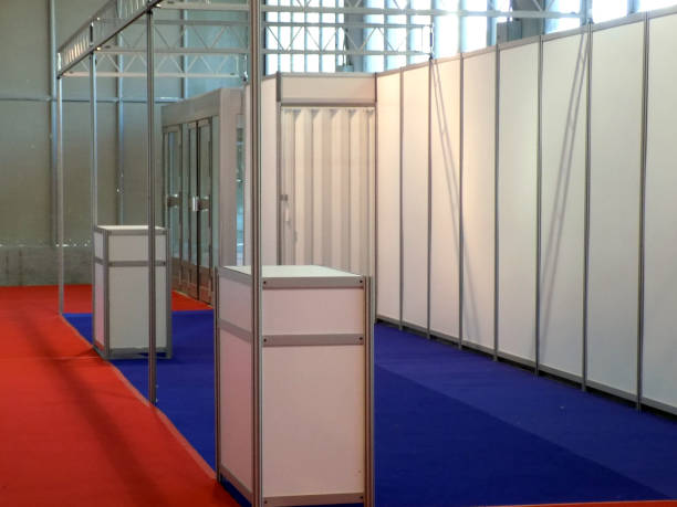 istock Empty exhibition stands ready to decorate for the event 1005150658
