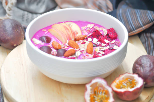 istock blended dragon fruit and yogurt or blended fruit 1005165700