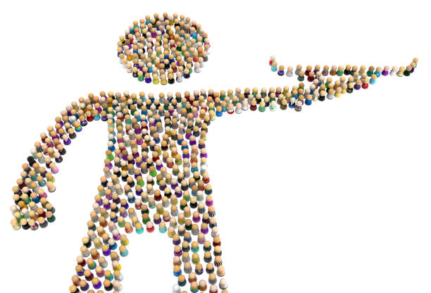 istock Cartoon Crowd Figure, Tray 1005165838