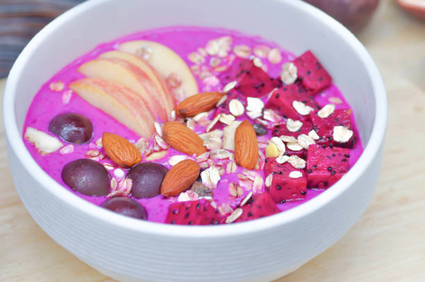 istock blended dragon fruit and yogurt or blended fruit 1005165840
