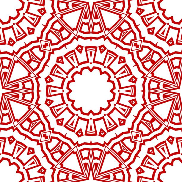 ilustraciones, imágenes clip art, dibujos animados e iconos de stock de moderno símbolo elegante ciclo vector formas decorativas. mandala de flores. fantástica ilustración vectorial - cicle