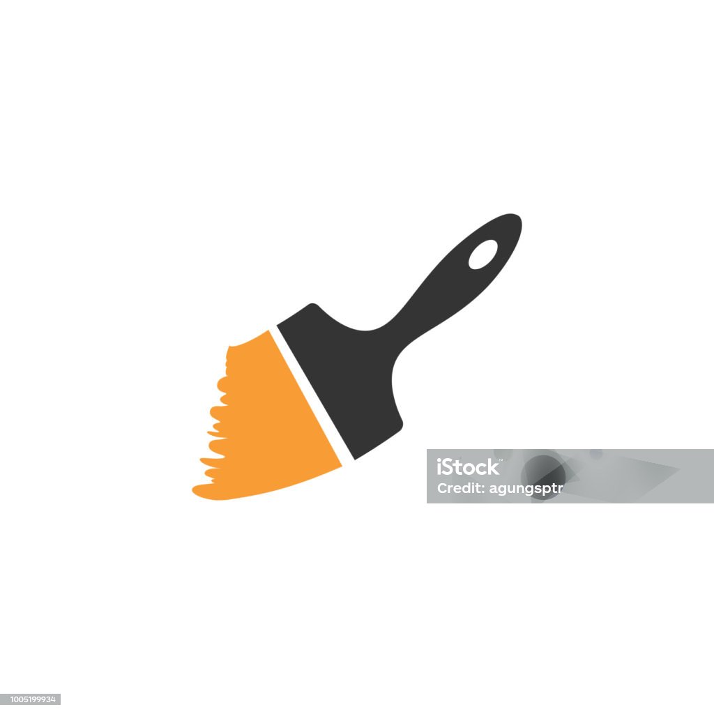 Farbe-Logo oder Symbol-Design-Vorlage - Lizenzfrei Pinsel Vektorgrafik Farbe-Logo oder Symbol-Design-Vorlage - Lizenzfrei Pinsel Vektorgrafik