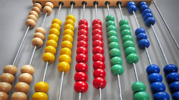 istock Colorful Abacus with Beads Arranged as Heart Shape 1005211426