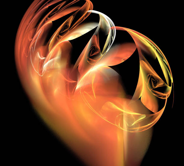 istock image of one Digital Fractal on Black Color 1005270310