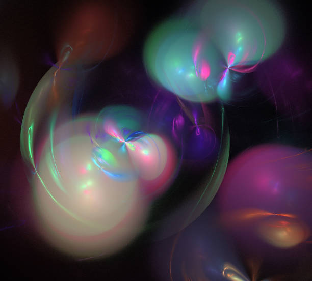 istock image of one Digital Fractal on Black Color 1005270918