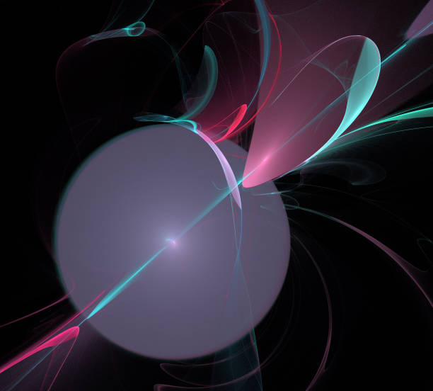 istock image of one Digital Fractal on Black Color 1005273128