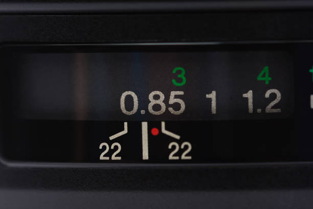 istock Distance numbers of camera lens. 1005294446