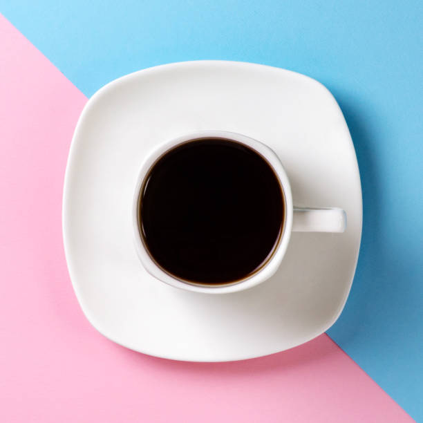 istock White cup with black coffee on a saucer 1005297288