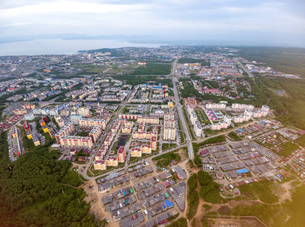 istock Morning aerial view on sleeping area 1005304602