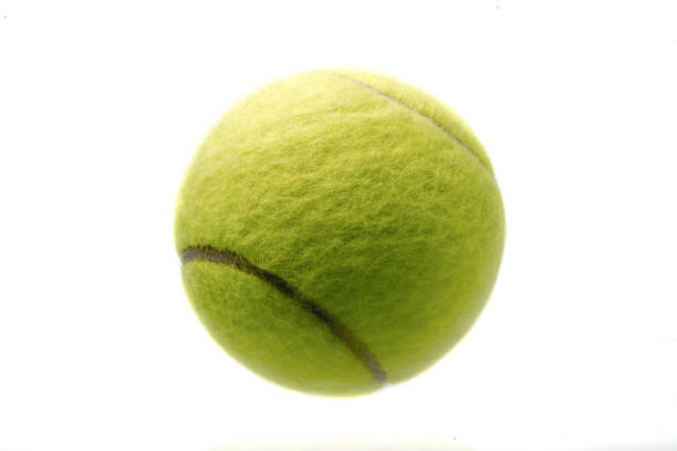istock Single Tennis Ball on a white background 1005344726