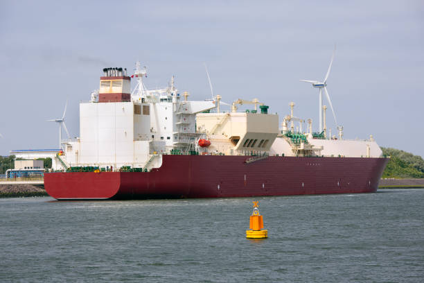 istock Cargo ship moored in Dutch harbor Rotterdam, biggest seaport Europe 1005362904
