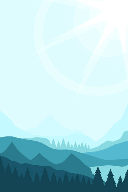 ilustrações de stock, clip art, desenhos animados e ícones de landscape with mountain peaks - sunset winter mountain peak european alps
