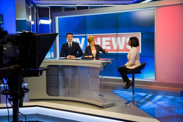 istock Preparing for the tv news interview 1005381818