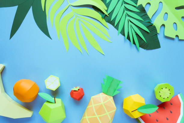 istock exotic fruits made of paper 1005384564