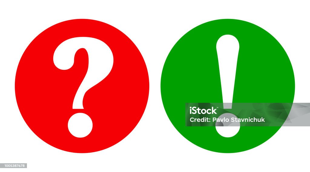 Interrogant Sign Interrogative And Exclamatory Sign Vector Stock Illustration - Download ...