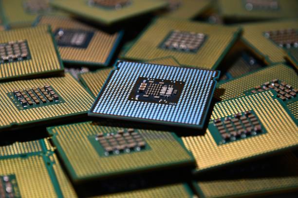 istock closeup of cpu chips. selective focusing. 1005398442