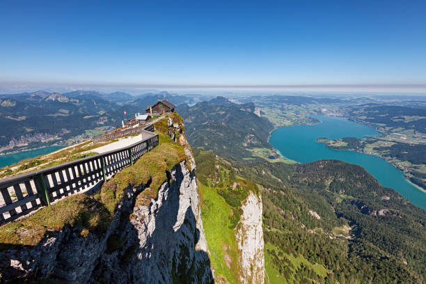 istock Viewpoint on Schafberg mountain summit in Salzkammergut, Upper Austria 1005402256