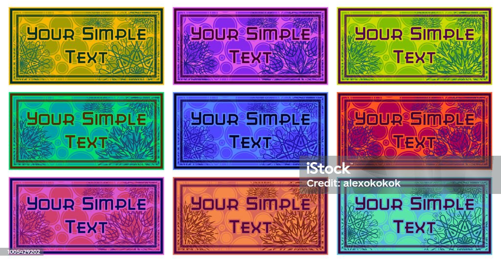 Tag Colorimg Color Tags Set Stock Illustration - Download Image Now - Abstract ...