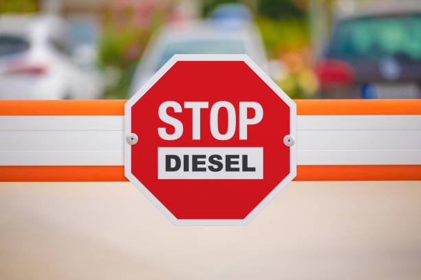 Stop Diesel Sign stock photo