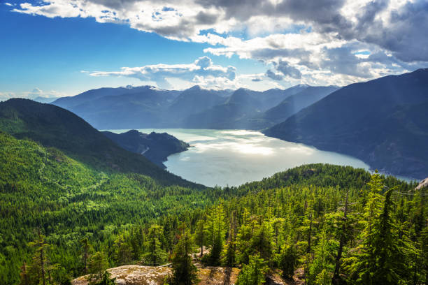 View of Howe Sound, Canada, on a Summer Day