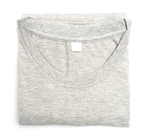 istock grey shirt folded t-shirt on white background 1005462386