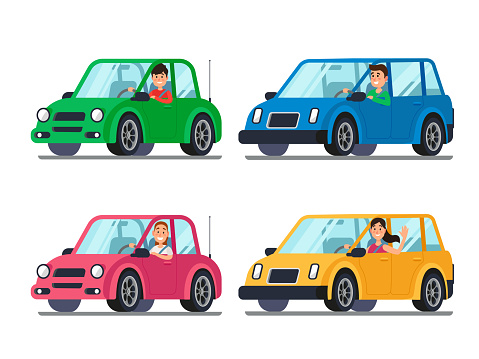 Ilustración de Conductor En Coche Conductores Hombres Y Mujeres En Autos Fuera De Ventana Dibujos Animados Personas Viajan En La Ilustración De Vector Vehículo y más Vectores Libres de Derechos de Conducir - Ilustración de Conductor En Coche Conductores Hombres Y Mujeres En Autos Fuera De Ventana Dibujos Animados Personas Viajan En La Ilustración De Vector Vehículo y más Vectores Libres de Derechos de Conducir -