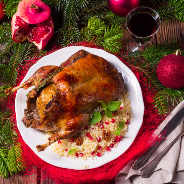 istock Christmas duck with millet 1005467120