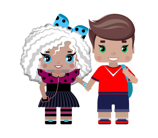 Boy And Girl Holding Hands Stock Illustration - Download Image Now - Active Lifestyle, Athlete, Backpack - iStock Boy And Girl Holding Hands Stock Illustration - Download Image Now - Active Lifestyle, Athlete, Backpack - iStock