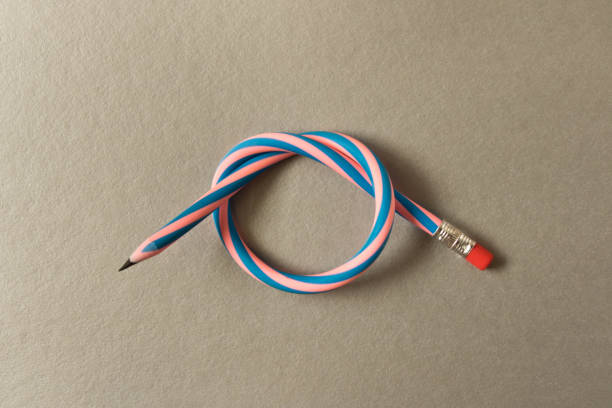 istock Flexible pencil . Isolated on grey background 1005499474