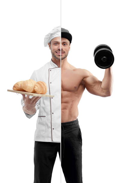 istock Photo comparison of painter and bodybuilder outfit. 1005516866