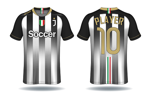 ✓ Imagen de Plantilla de camiseta de fútbol. Blanco y negro diseño de camiseta deporte. Fotografía de Stock ✓ Imagen de Plantilla de camiseta de fútbol. Blanco y negro diseño de camiseta deporte. Fotografía de Stock