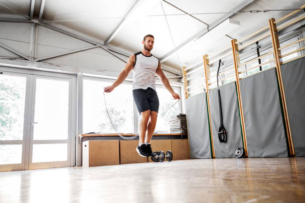 istock Rope jumping just to worm up 1005534292