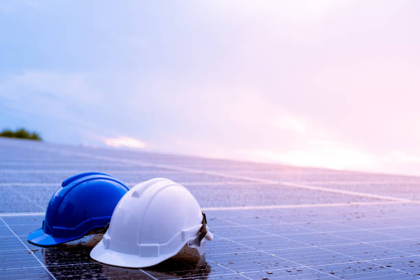istock Solar cell panels new alternative electric energy 1005534794