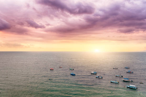 Marmara sea, Seascape at sunset. Istanbul - Turkey.