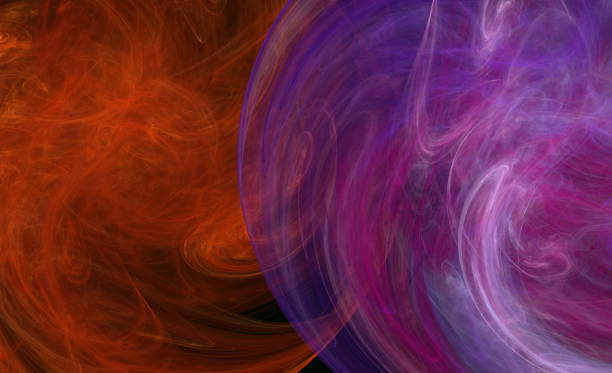 istock Purple red light smoke fractal background or texture. 1005585644