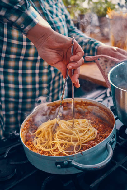 istock Preparing Homemade Spaghetti Bolognese 1005607516