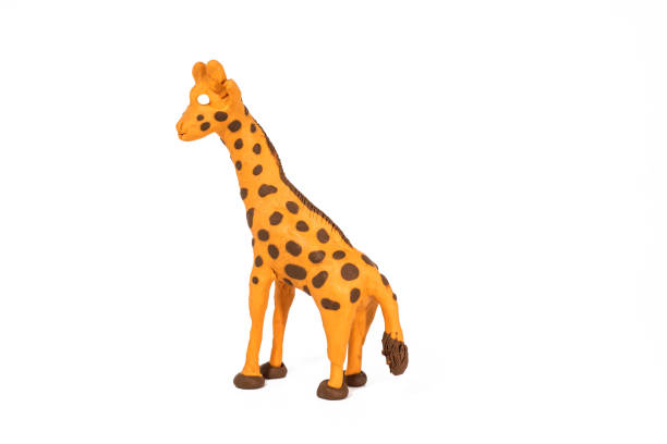 istock Plasticine artwork. Handmade giraffe. Abstract isolated photo. 1005612512