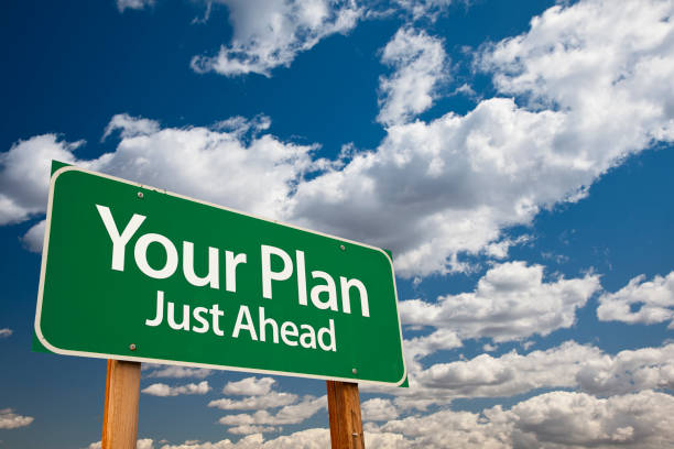 istock Your Plan Green Road Sign 1005613640