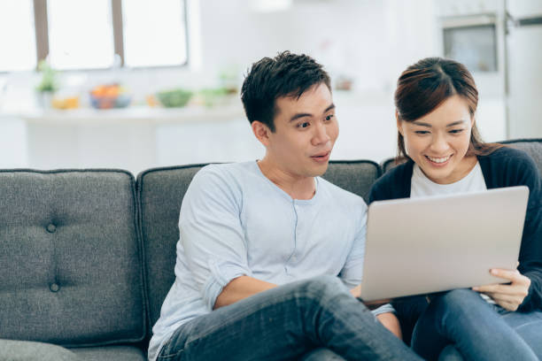 istock Young couple having fun at home 1005631224